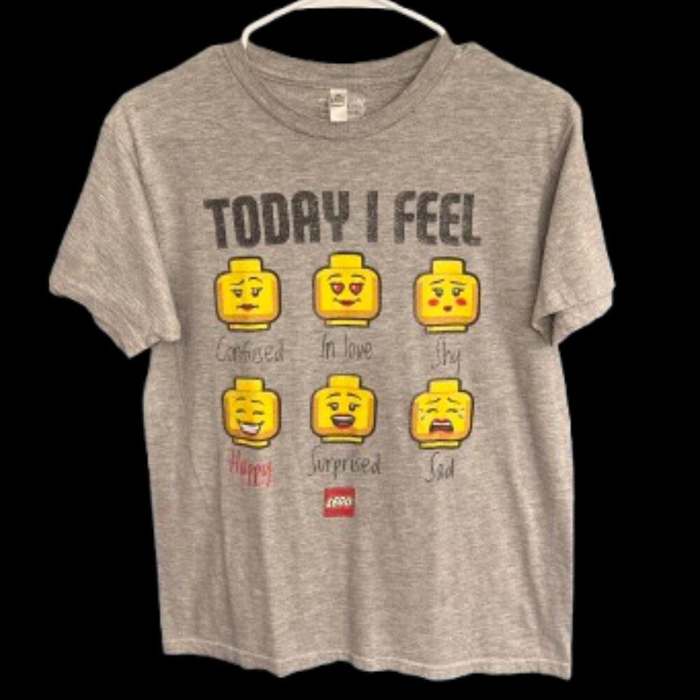 Lego "Today I Feel" Minifigure Head Emotions T-Shirt